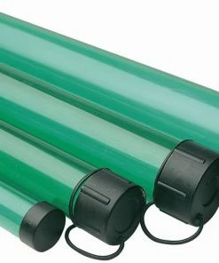 Leeda Clear Green Plastic Rod Tube - Pole & top kit tubes